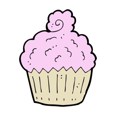 karikatür cupcake