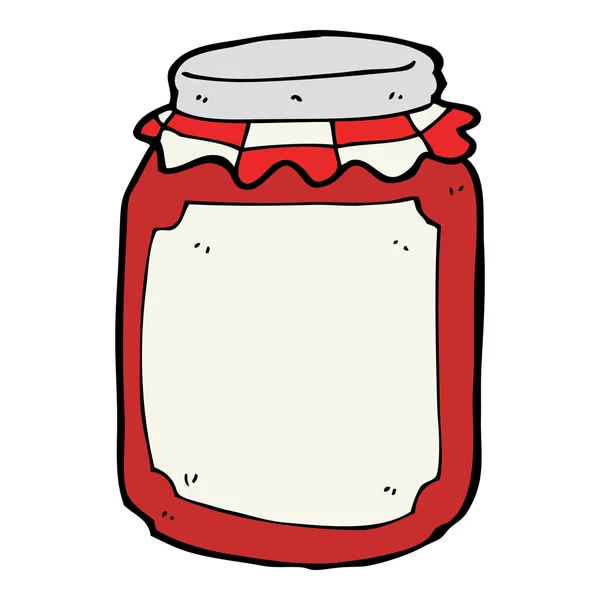 Jar of jam — Stock Vector