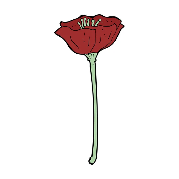 Fleur de bande dessinée en pot — Image vectorielle