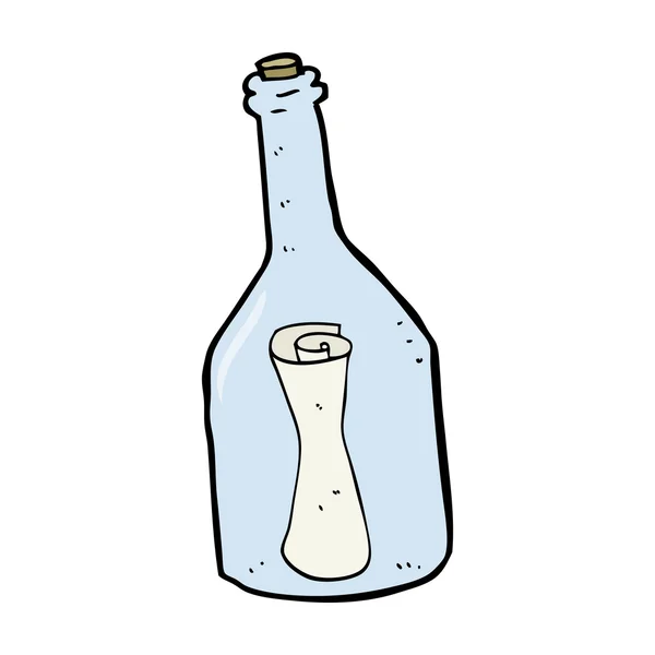 Karikaturenflasche — Stockvektor