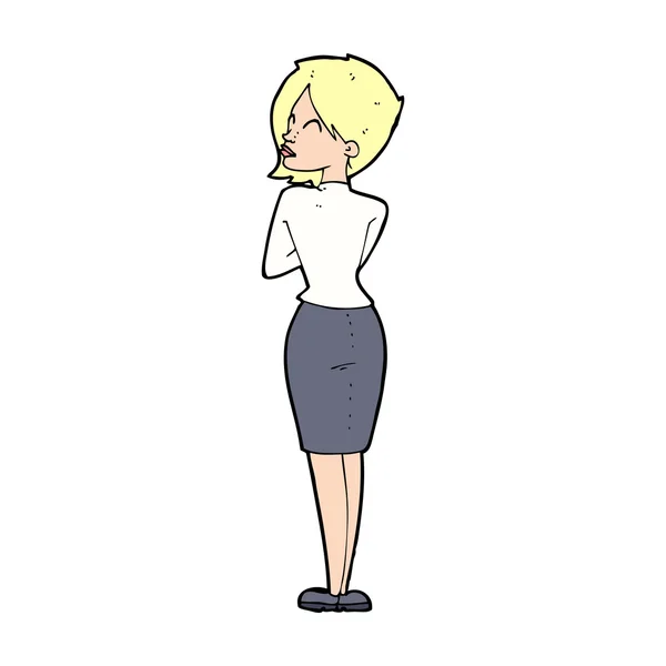 Cartoon vrouw — Stockvector