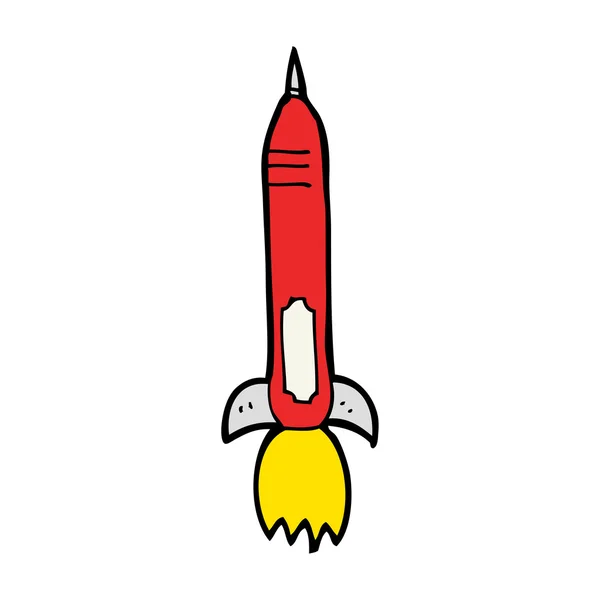 만화 로켓 — 스톡 벡터