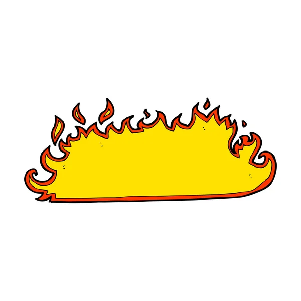 Flamme de dessin animé — Image vectorielle