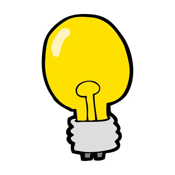 Cartoon lightbulb — Stock Vector