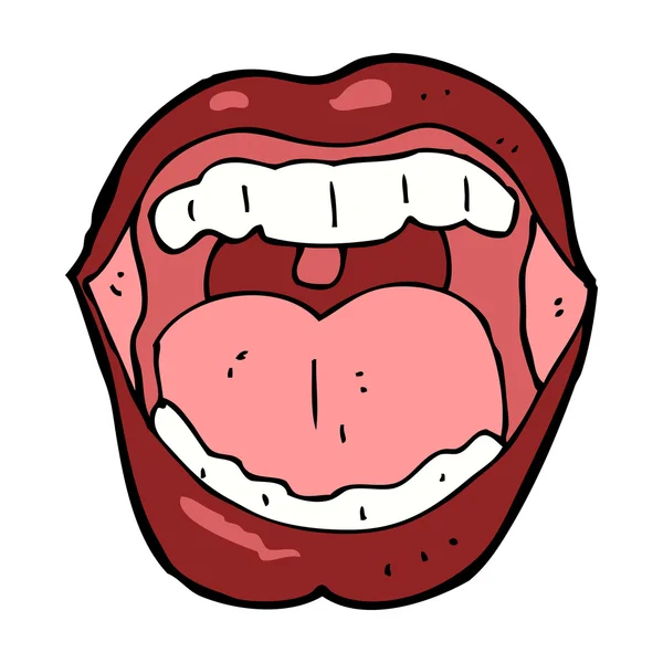 Cartoon mouth — Stock Vector