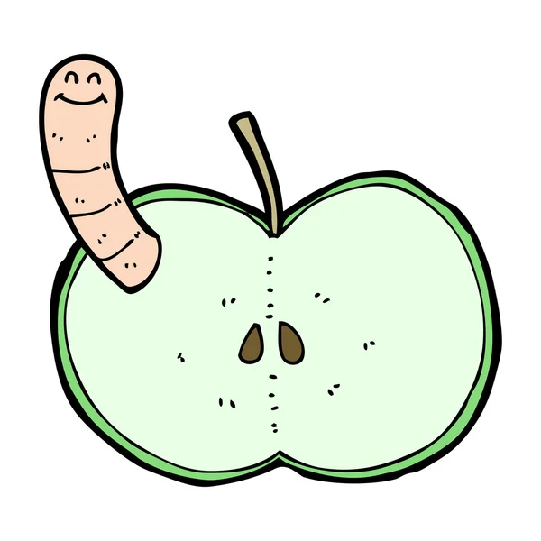 Manzana de dibujos animados — Vector de stock