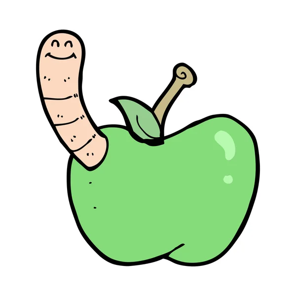 Cartoon apple — Stockvector