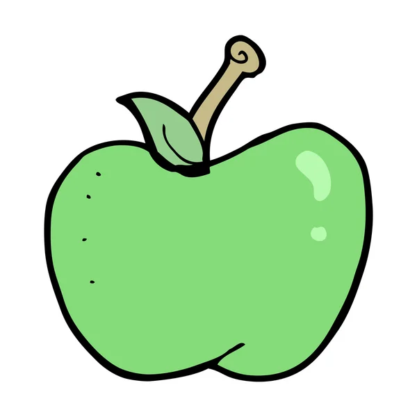 Tegnefilm æble – Stock-vektor