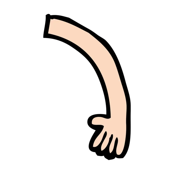 Мультфільм руку — стоковий вектор
