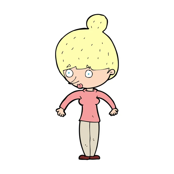 Cartoon vrouw — Stockvector