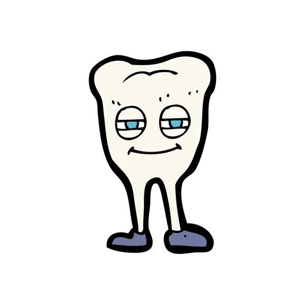 Kreslený zub — Stockový vektor