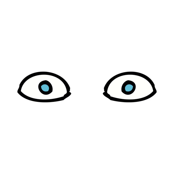 Ojos de dibujos animados — Vector de stock