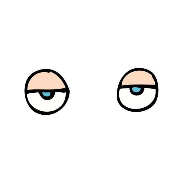 Ojos de dibujos animados — Vector de stock