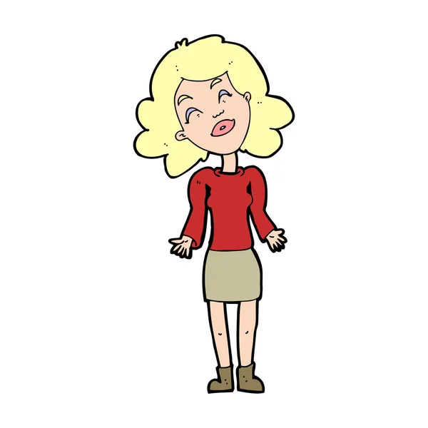 Cartoon vrouw — Stockvector