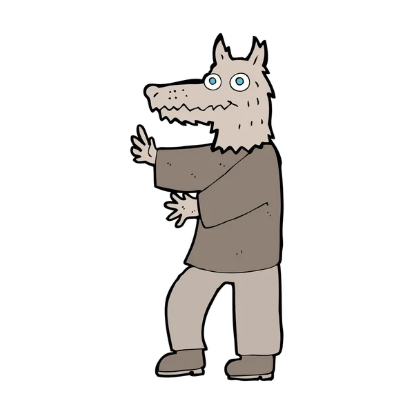 Kreslený vlkodlak — Stockový vektor