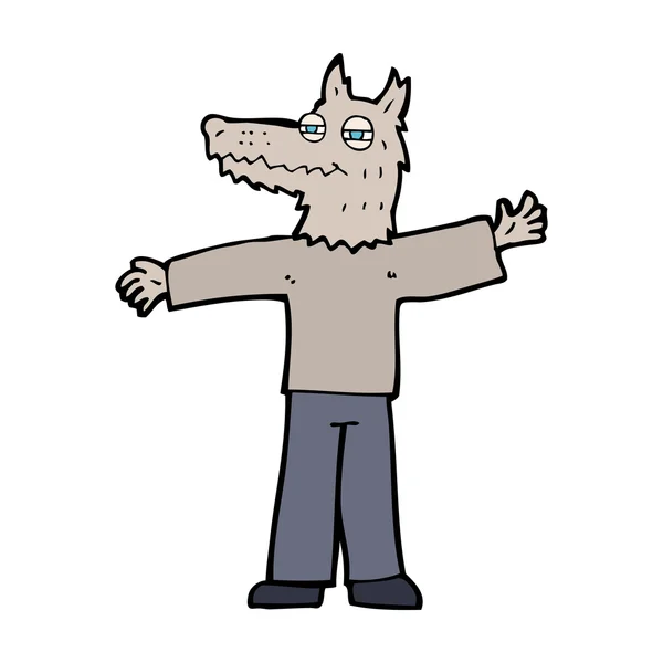 Cartoon weerwolf — Stockvector