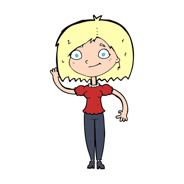 Cartoon vrouw — Stockvector