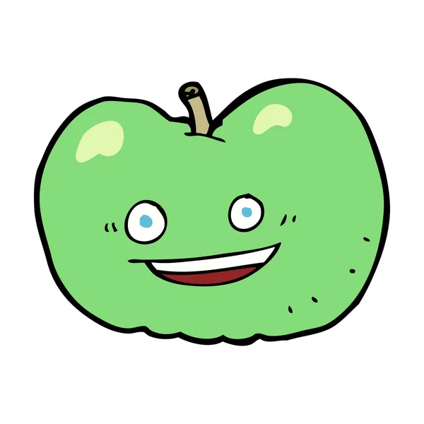 Caricature pomme — Image vectorielle