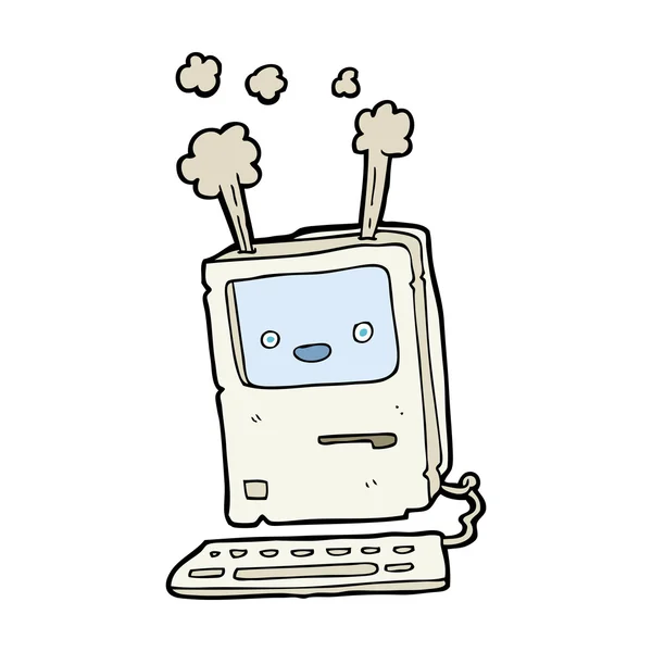 Cartoon computer — Stockvector