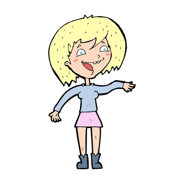 Cartoon vrouw — Stockvector