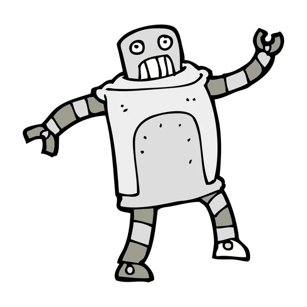 Robot de dibujos animados — Vector de stock