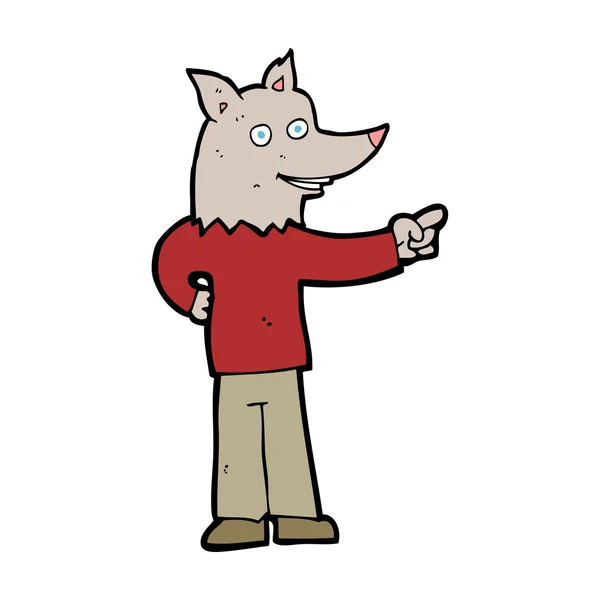 Hombre lobo de dibujos animados — Vector de stock