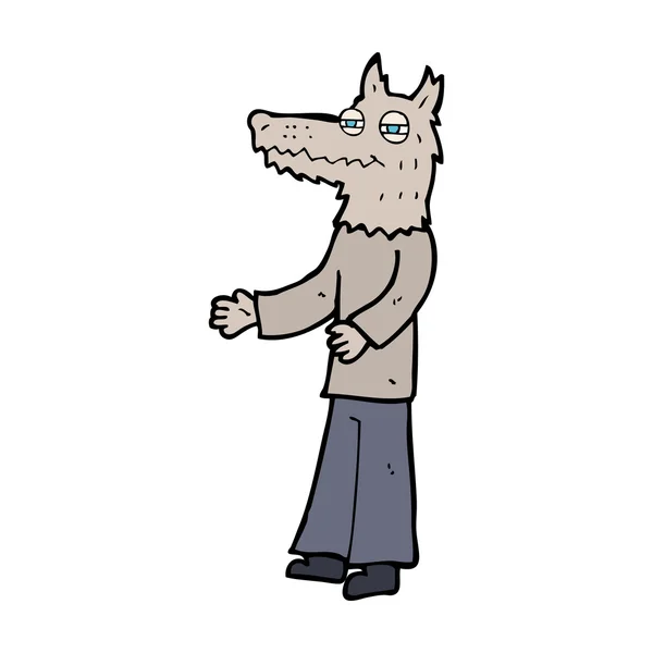 Cartoon weerwolf — Stockvector