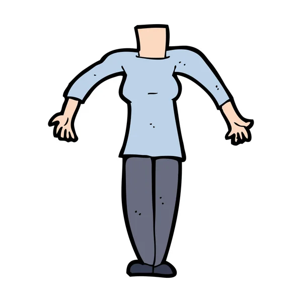 Corpo del cartone animato — Vettoriale Stock