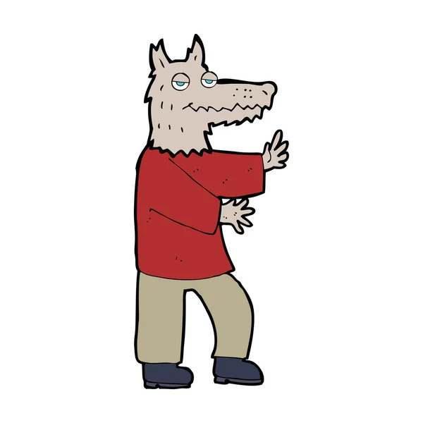 Loup-garou dessin animé — Image vectorielle