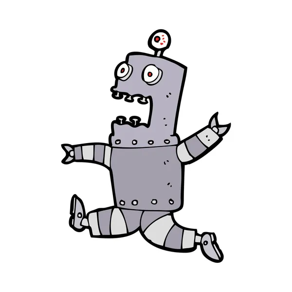 Robot de dibujos animados — Vector de stock