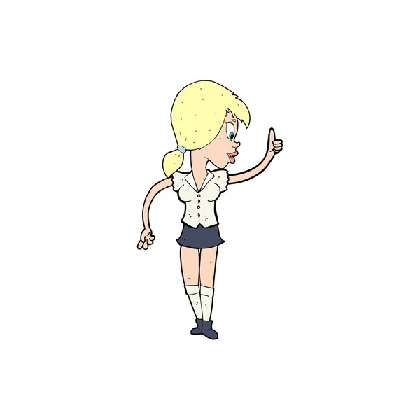 Cartoon vrouw — Stockvector