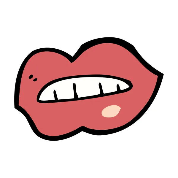 Cartoon mouth — Stock Vector