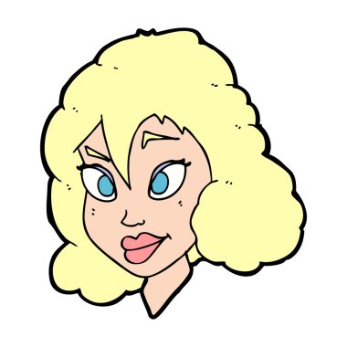 çizgi film kadın baş