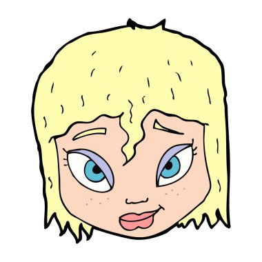 çizgi film kadın baş