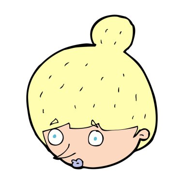 çizgi film kadın baş