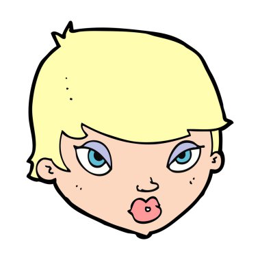 çizgi film kadın baş