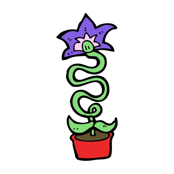 Tecknad blomma — Stock vektor