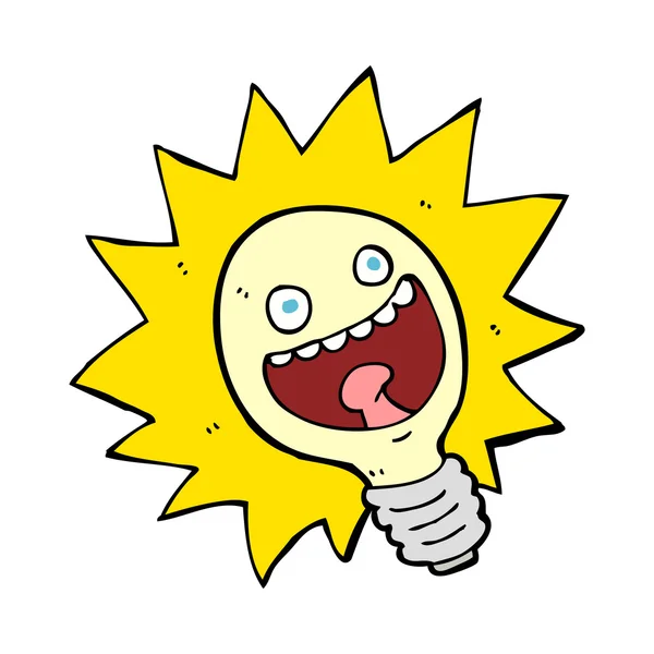 Cartoon lightbulb — Stock Vector