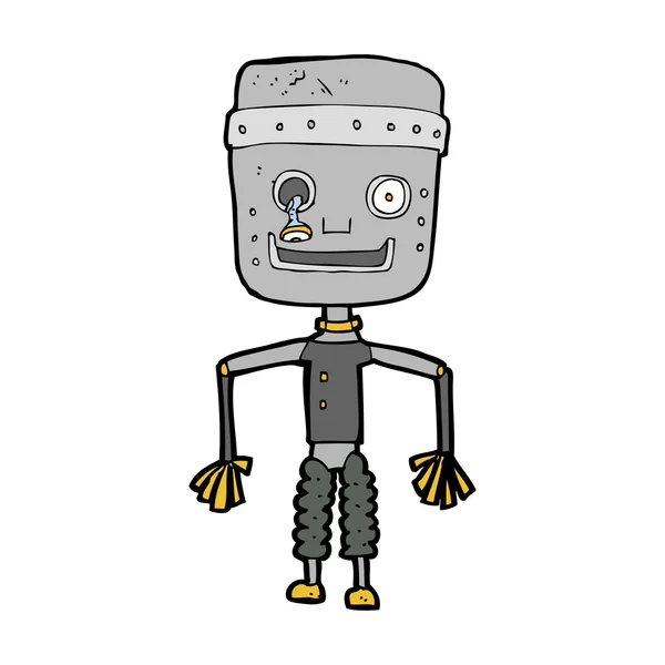 Robot de dibujos animados — Archivo Imágenes Vectoriales