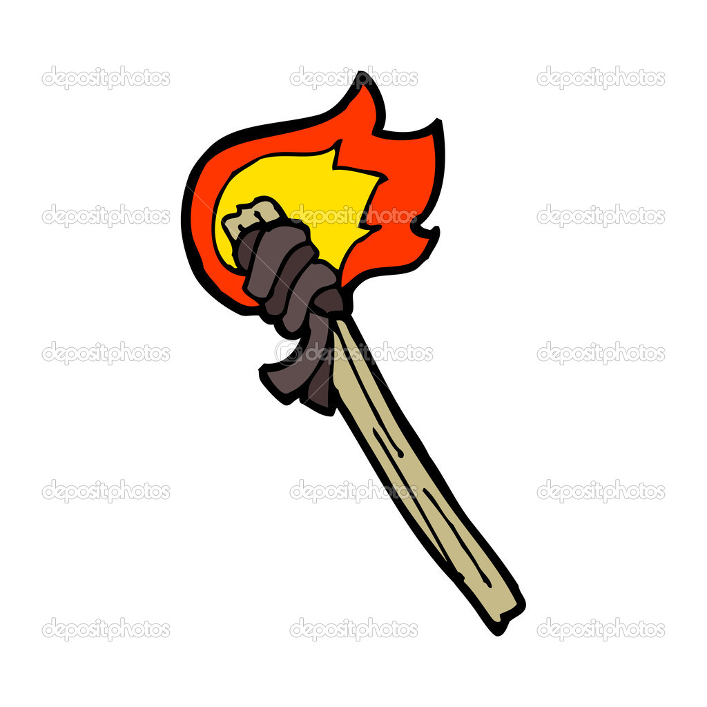 Cartoon matchstick — Stock Vector © lineartestpilot 36211515