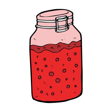 karikatür reçel pot