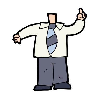başsız işadamı karikatür