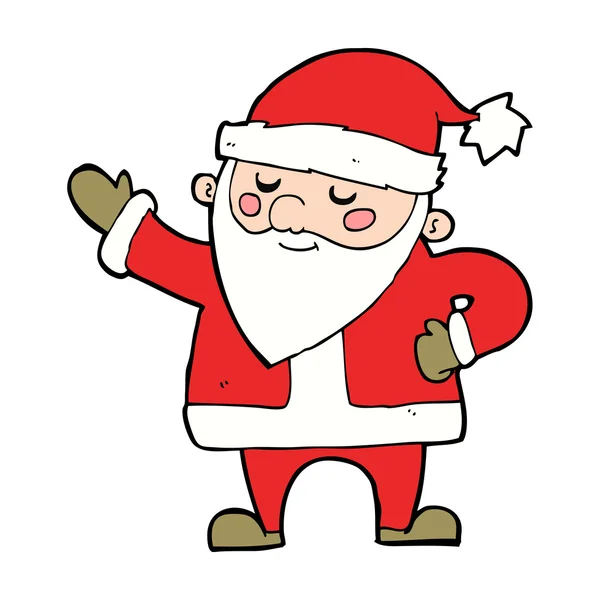 Cartoon santa claus — Stock Vector