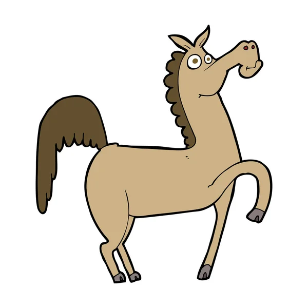 Grappige cartoon paard — Stockvector