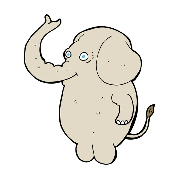 Dessin animé éléphant drôle — Image vectorielle