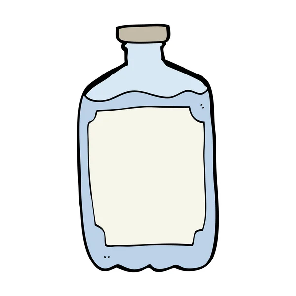 Botol air kartun - Stok Vektor