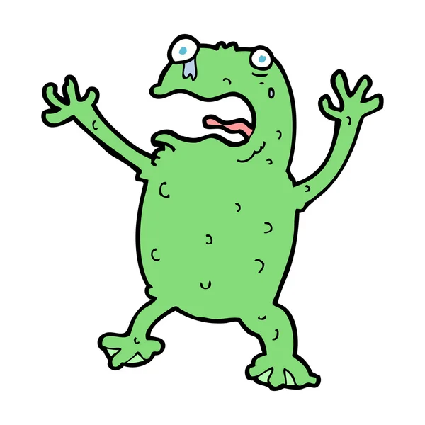 Schreiender Frosch — Stockvektor