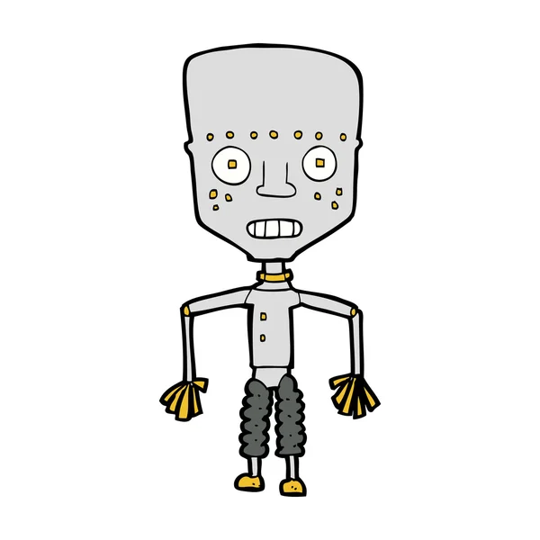 Robot de dibujos animados — Vector de stock