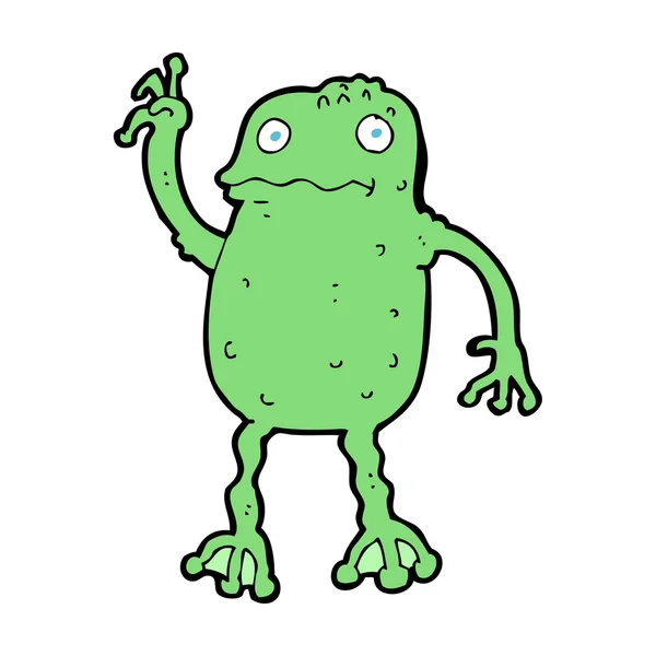 Grenouille de bande dessinée — Image vectorielle