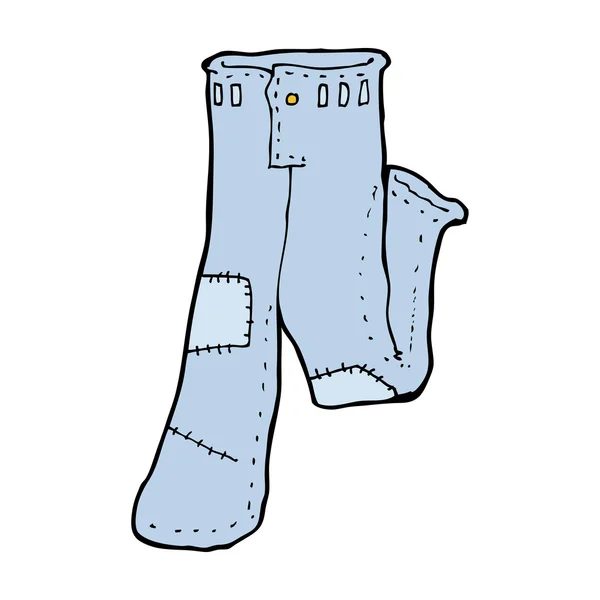 Cartoon denim jeans — Stock vektor